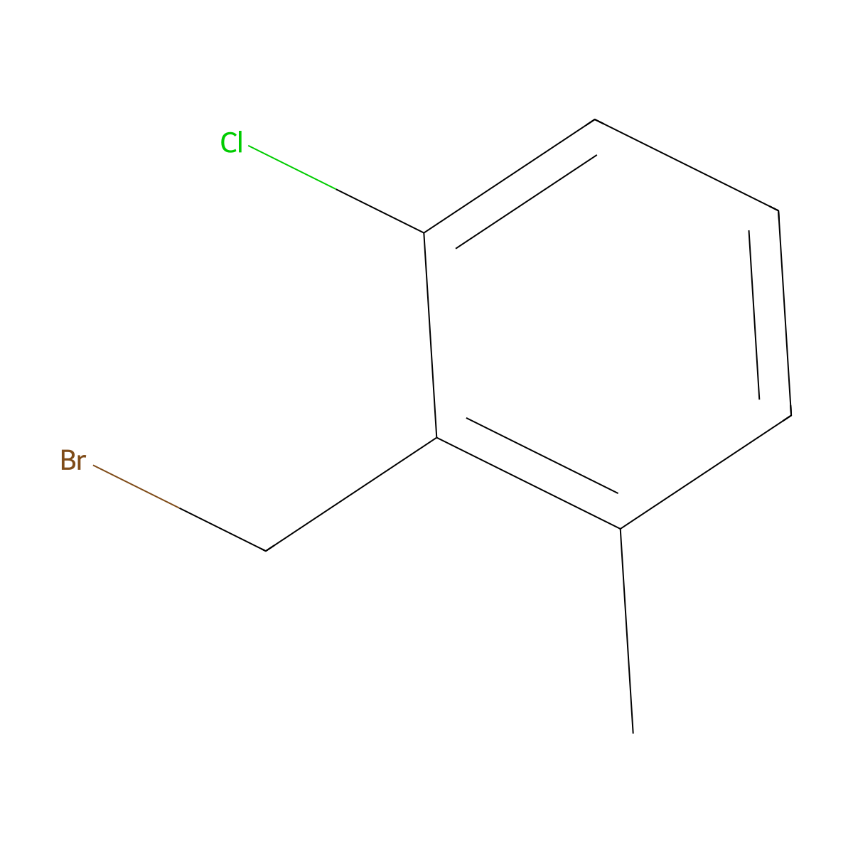 2-(Bromomethyl)-1-chloro-3-methylbenzene molecular structure, CAS 259733-13-6