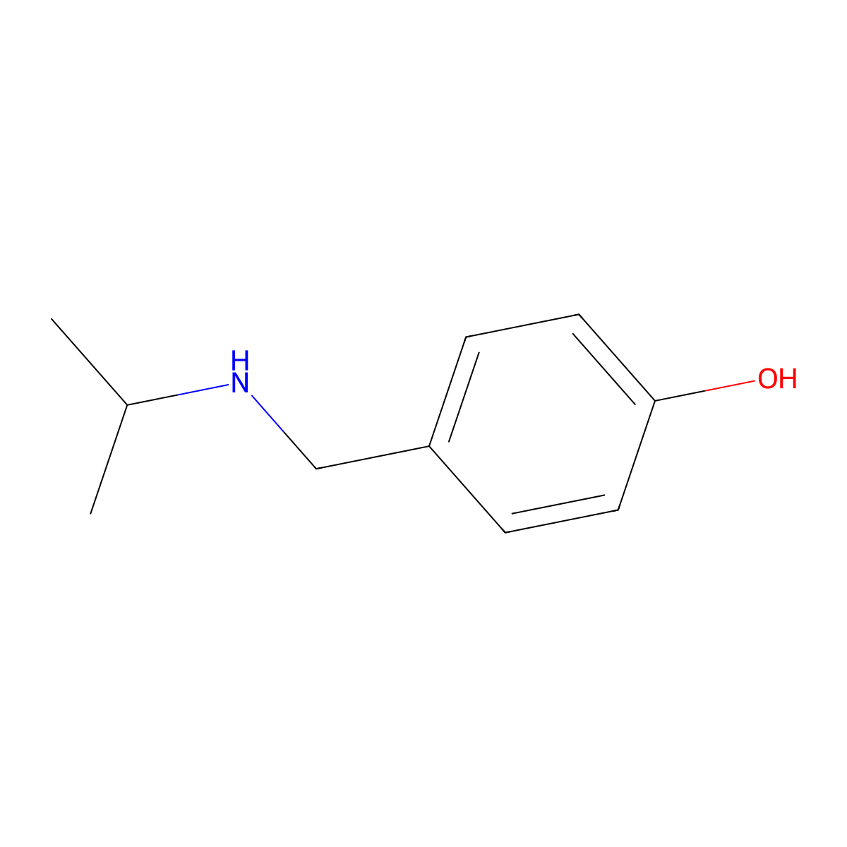 4-{[(Propan-2-yl)amino]methyl}phenol molecular structure, CAS 259735-08-5