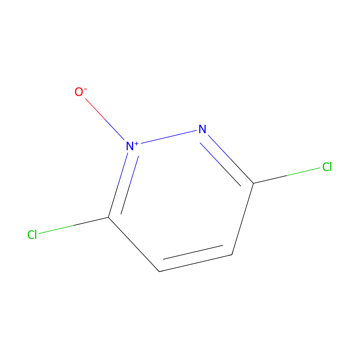 3,6-Dichloropyridazine 1-oxide molecular structure, CAS 25974-26-9