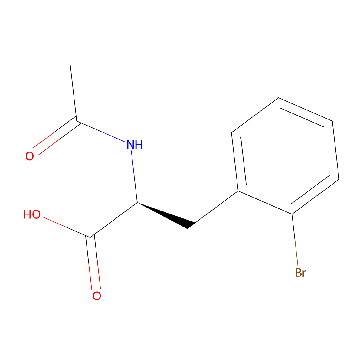 N-Acetyl-2-bromo-L-phenylalanine molecular structure, CAS 259752-10-8