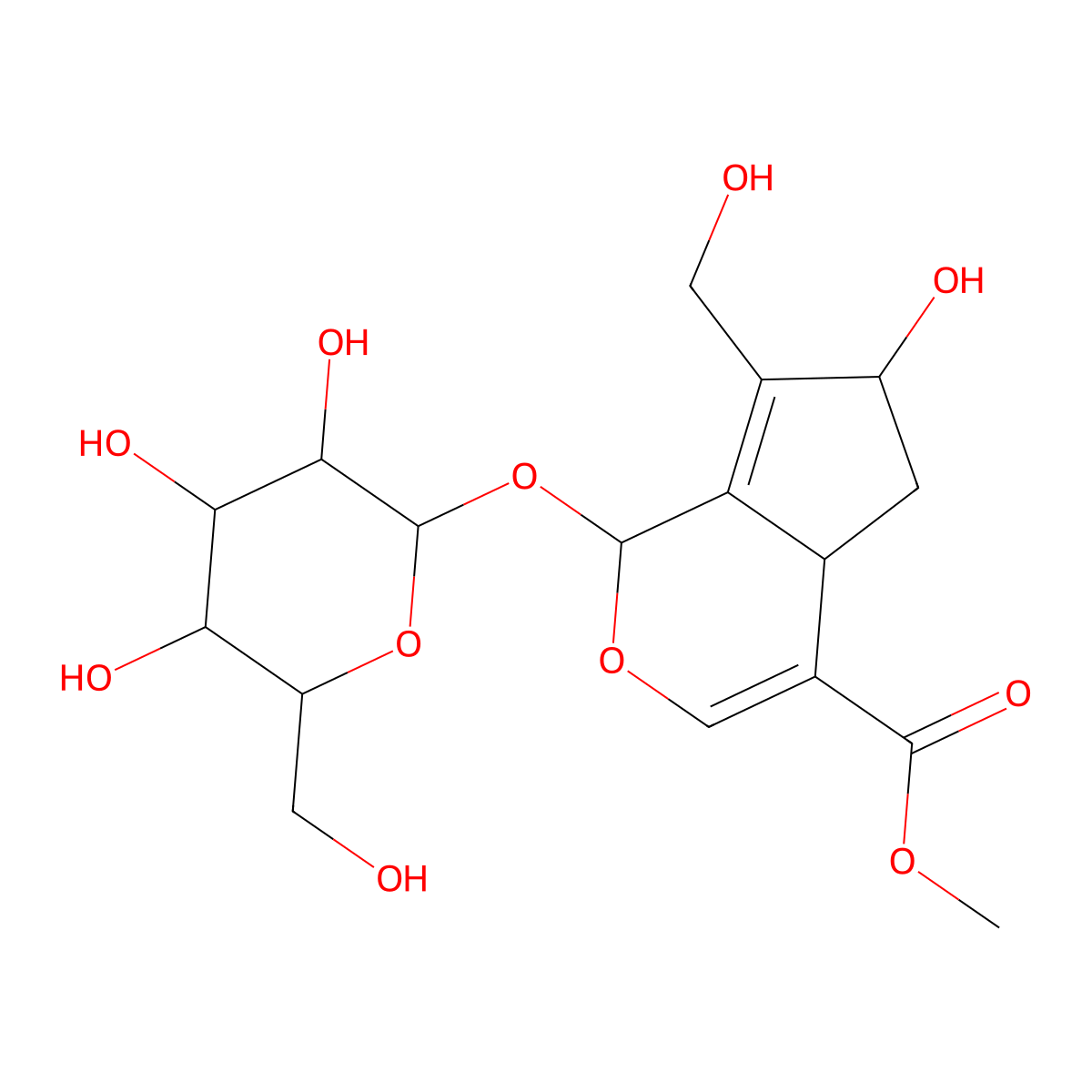 10-Hydroxy majoroside molecular structure, CAS 259753-12-3