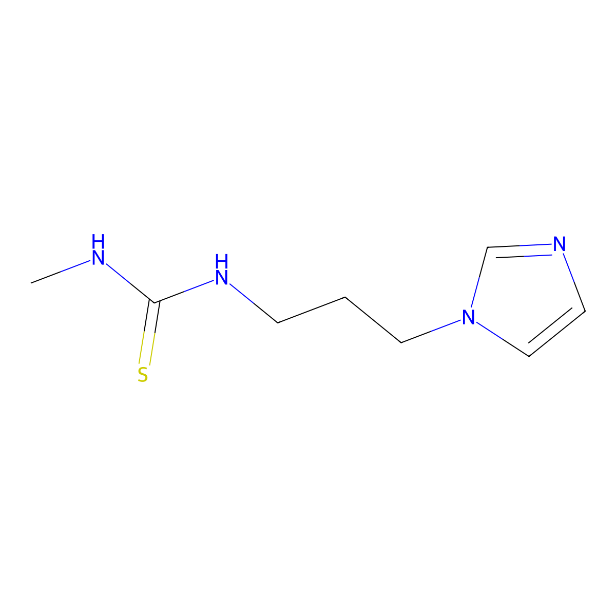 1-(3-(1H-Imidazol-1-yl)propyl)-3-methylthiourea molecular structure, CAS 259753-98-5
