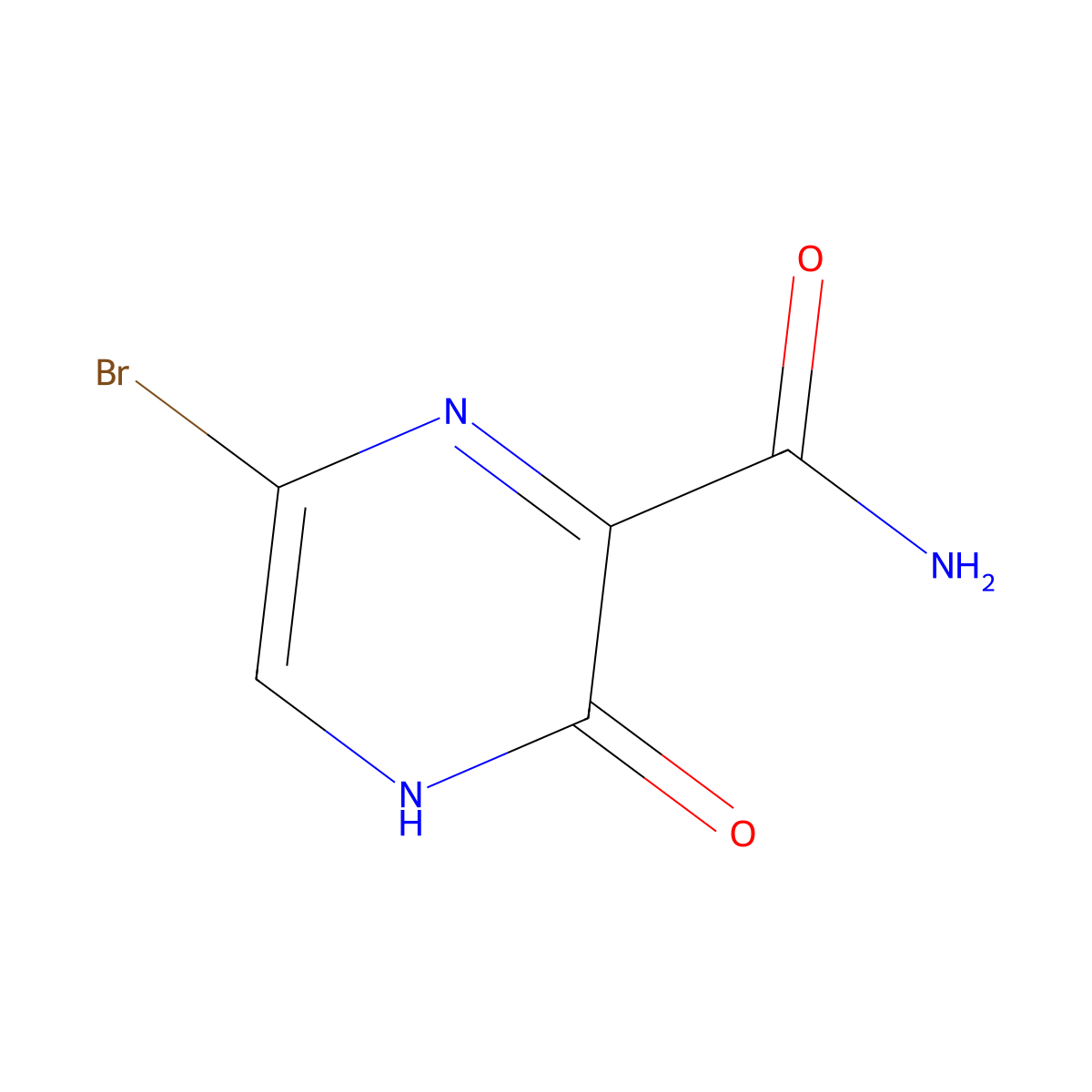 6-Bromo-3-hydroxypyrazine-2-carboxamide molecular structure, CAS 259793-88-9