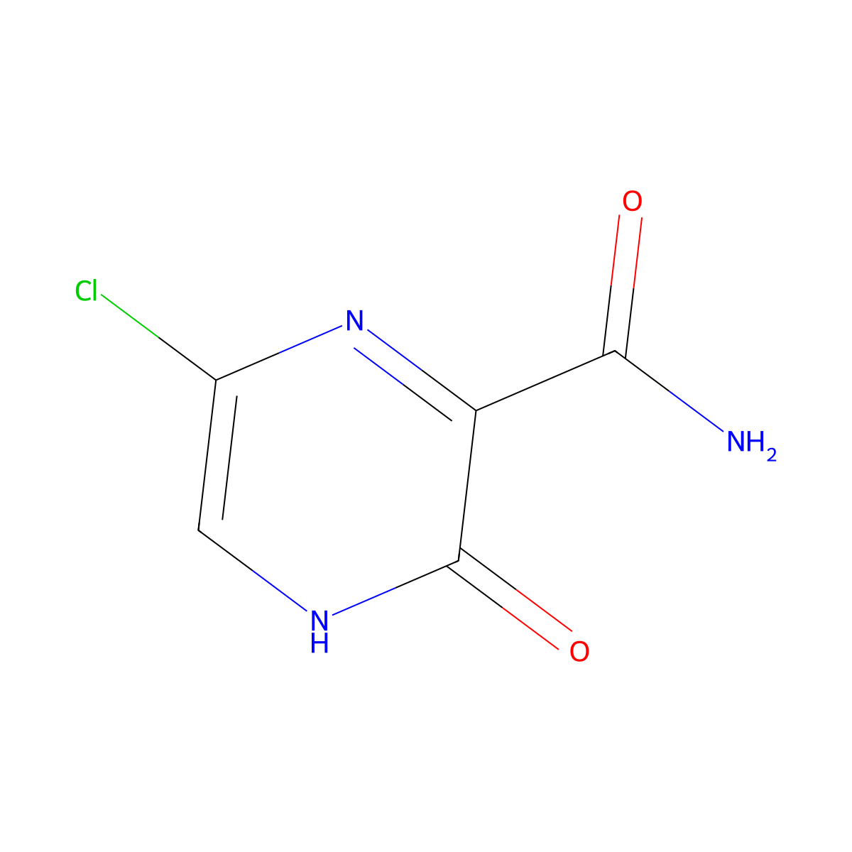 6-Chloro-3-oxo-3,4-dihydropyrazine-2-carboxamide molecular structure, CAS 259793-90-3