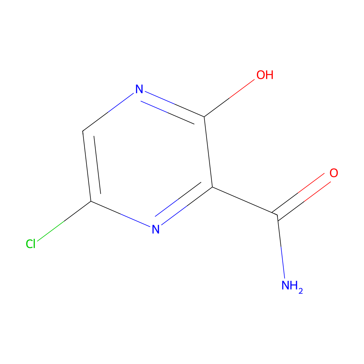 6-Chloro-3-oxo-3,4-dihydropyrazine-2-carboxamide molecular structure, CAS 259793-90-3