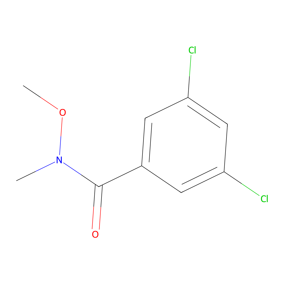 3,5-Dichloro-N-methoxy-N-methylbenzamide molecular structure, CAS 259796-12-8