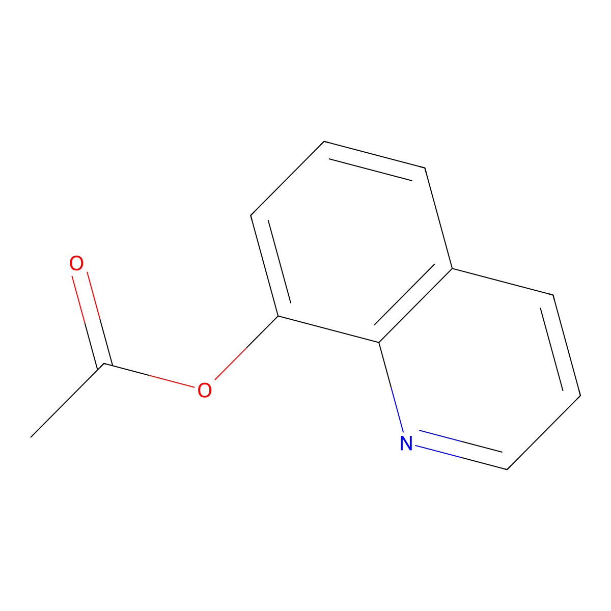 8-Acetoxyquinoline molecular structure, CAS 2598-29-0