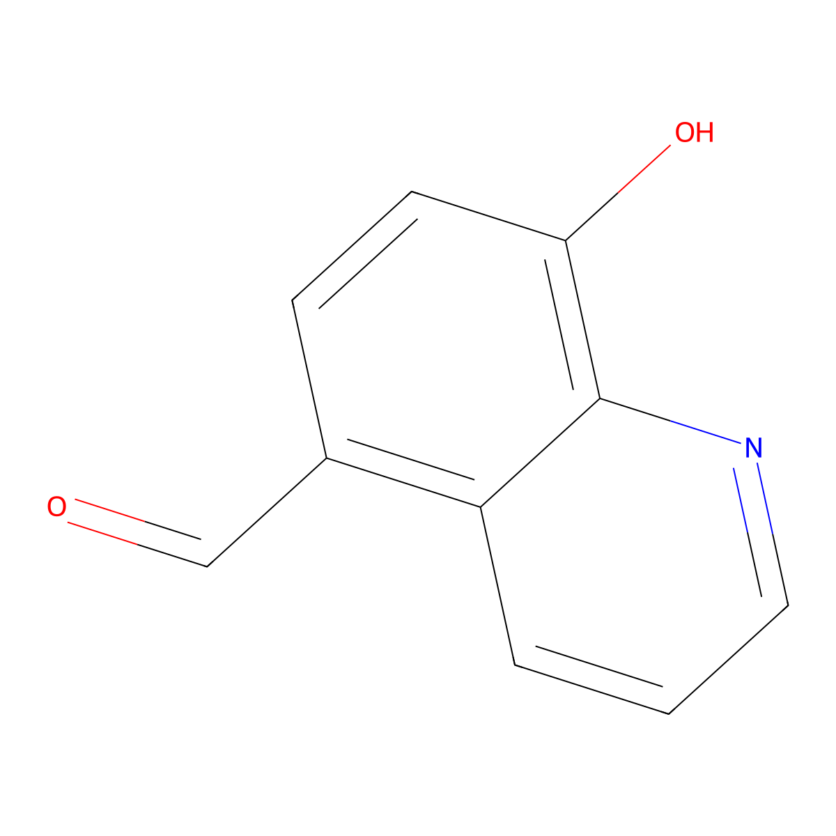8-Hydroxyquinoline-5-carbaldehyde molecular structure, CAS 2598-30-3