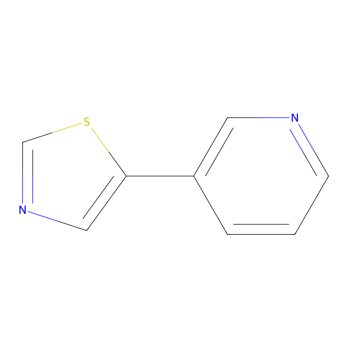 3-(5-Thiazolyl)pyridine molecular structure, CAS 259808-20-3