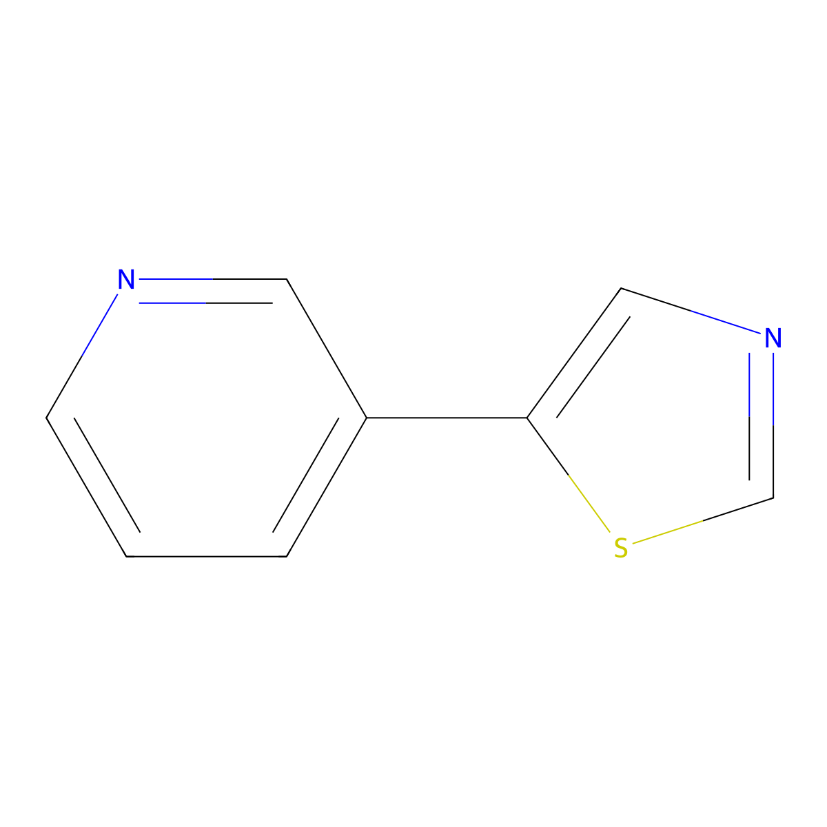 3-(5-Thiazolyl)pyridine molecular structure, CAS 259808-20-3