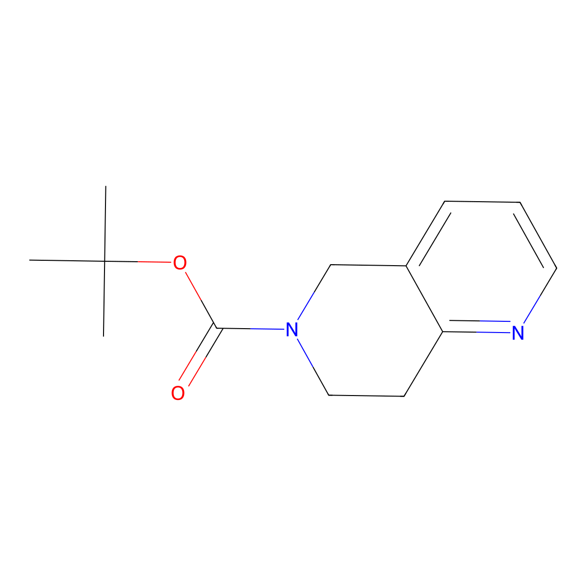 Tert-butyl 7,8-dihydro-1,6-naphthyridine-6(5H)-carboxylate molecular structure, CAS 259809-44-4