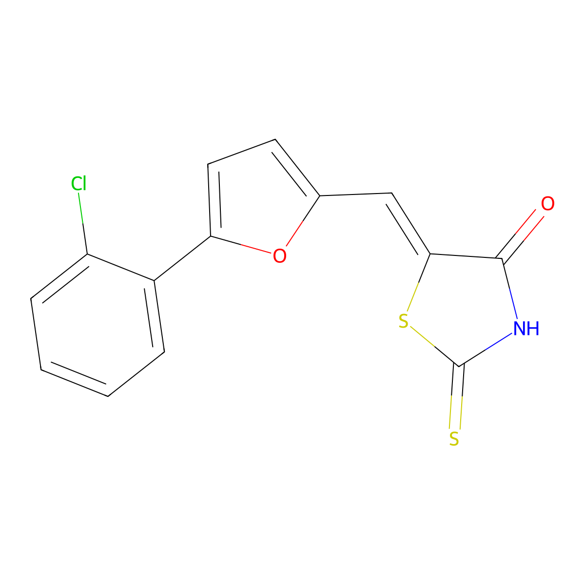 C14H8ClNO2S2 molecular structure, CAS 259812-47-0