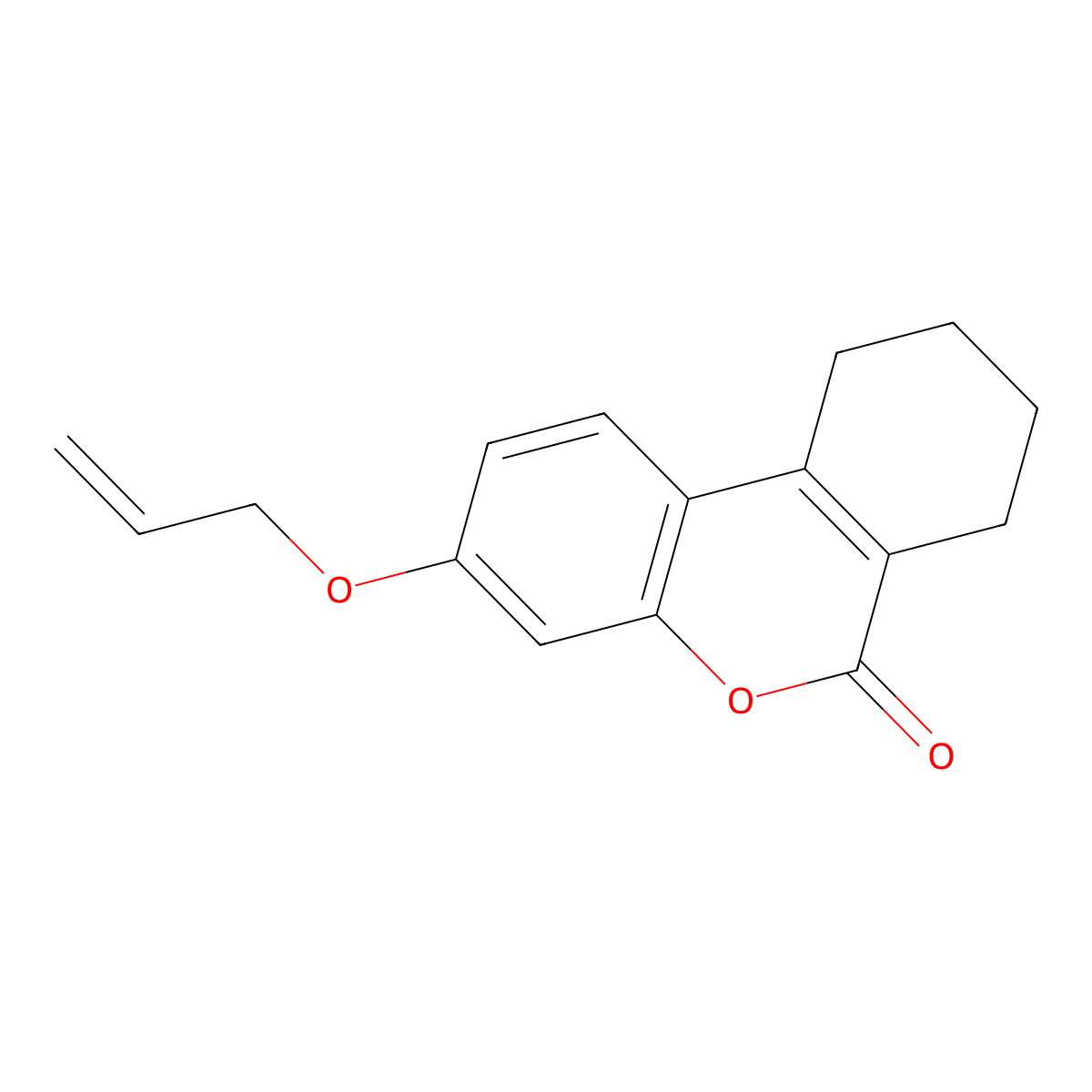 3-Allyloxy-7,8,9,10-tetrahydro-benzo[c]chromen-6-one molecular structure, CAS 25982-28-9