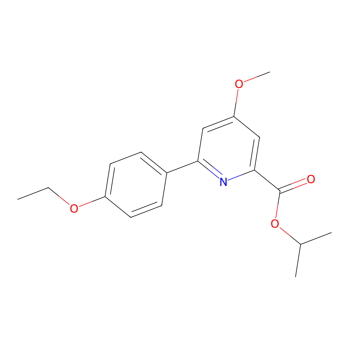 Propan-2-yl 6-(4-ethoxyphenyl)-4-methoxypyridine-2-carboxylate molecular structure, CAS 2598242-66-9