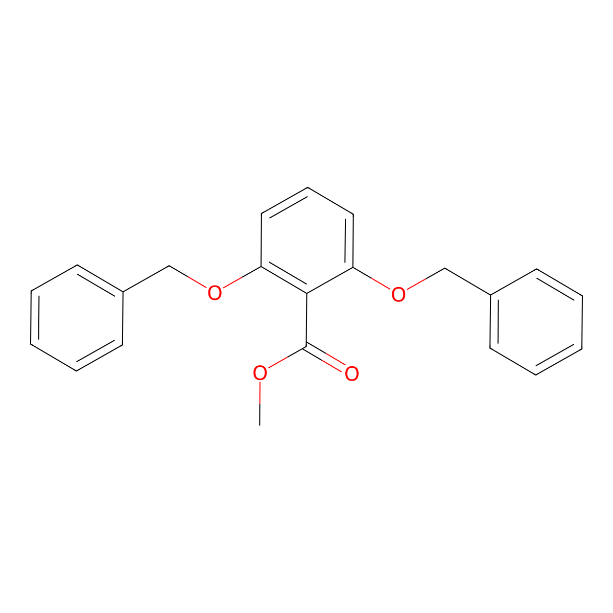 Methyl 2,6-bis(benzyloxy)benzoate molecular structure, CAS 25983-51-1