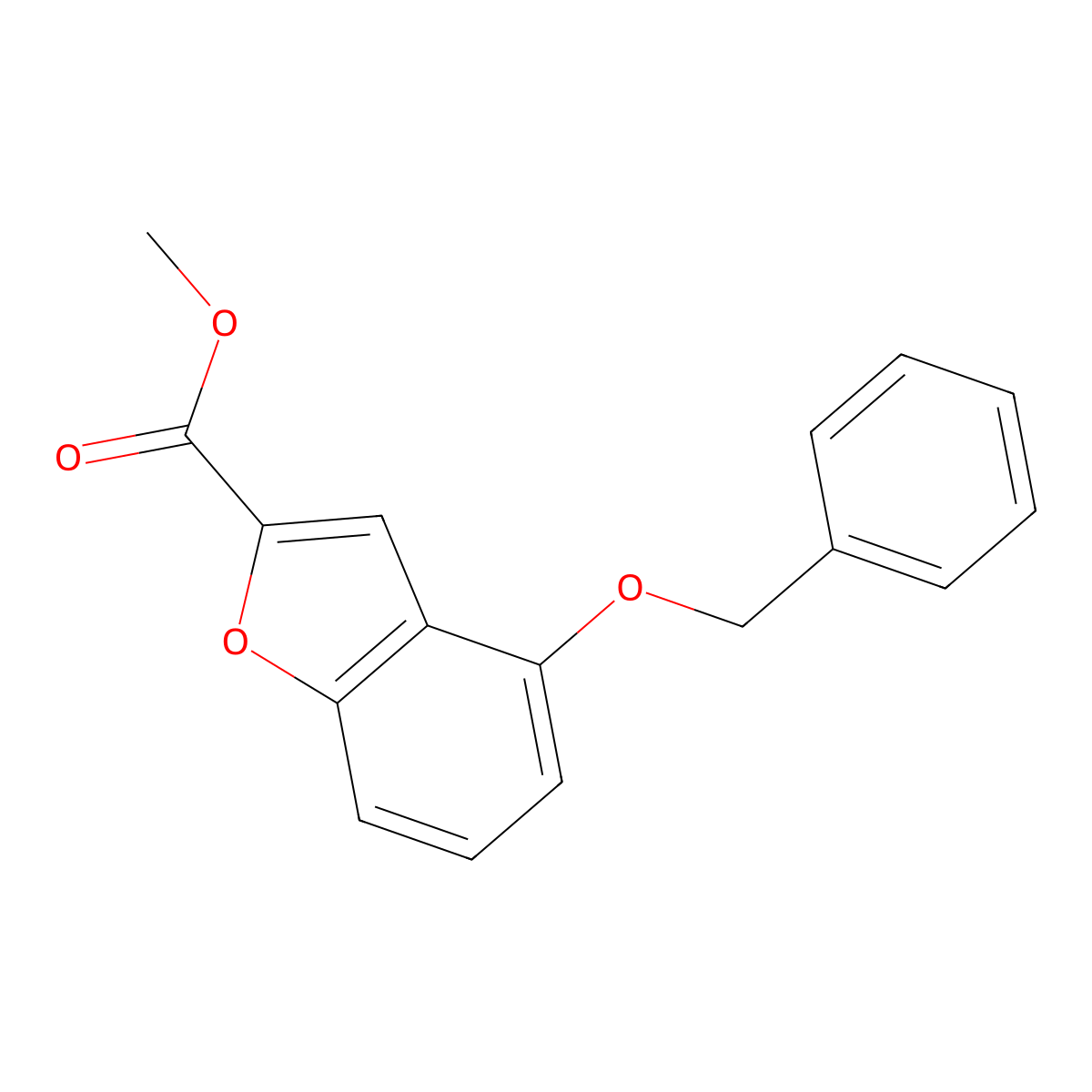 Methyl 4-(benzyloxy)benzofuran-2-carboxylate molecular structure, CAS 25983-56-6