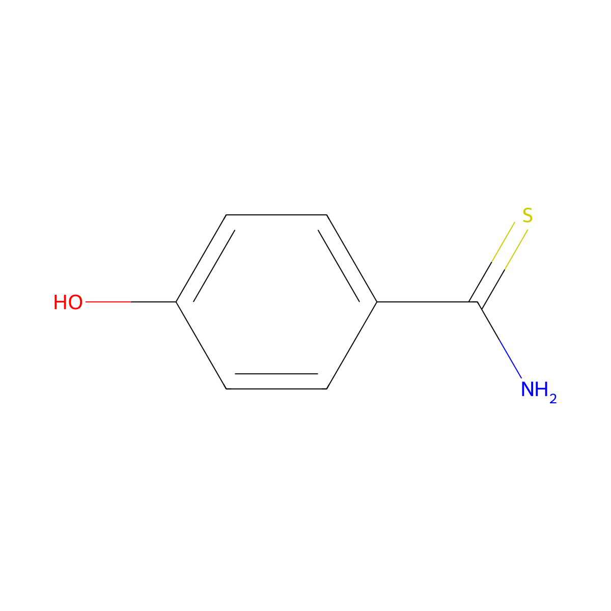 4-Hydroxythiobenzamide molecular structure, CAS 25984-63-8