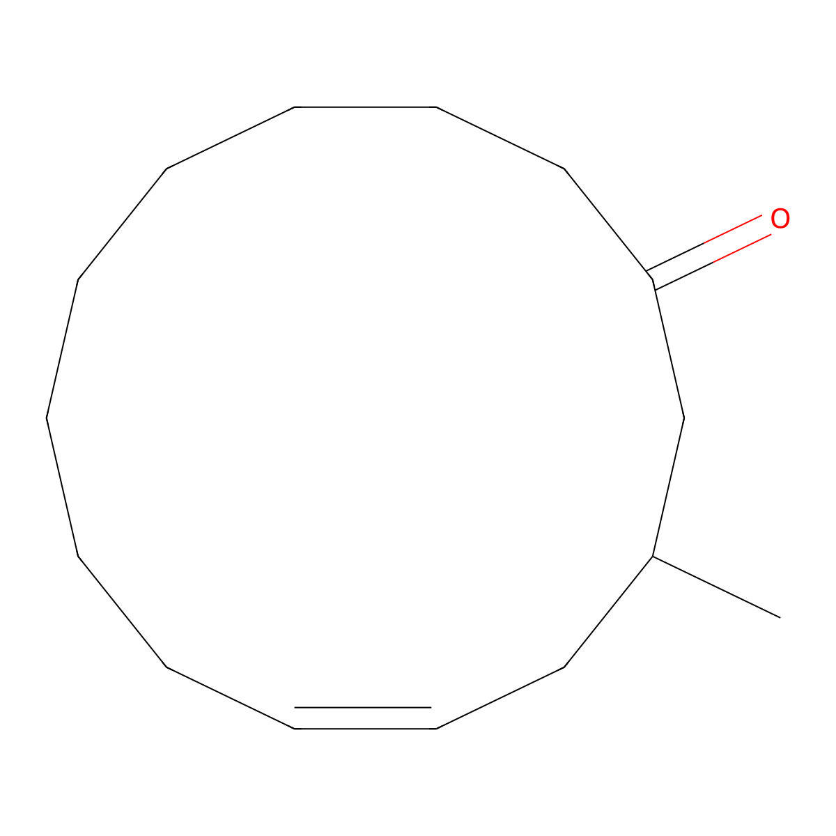 5-Cyclotetradecen-1-one, 3-methyl-, (5Z)- molecular structure, CAS 259854-71-2