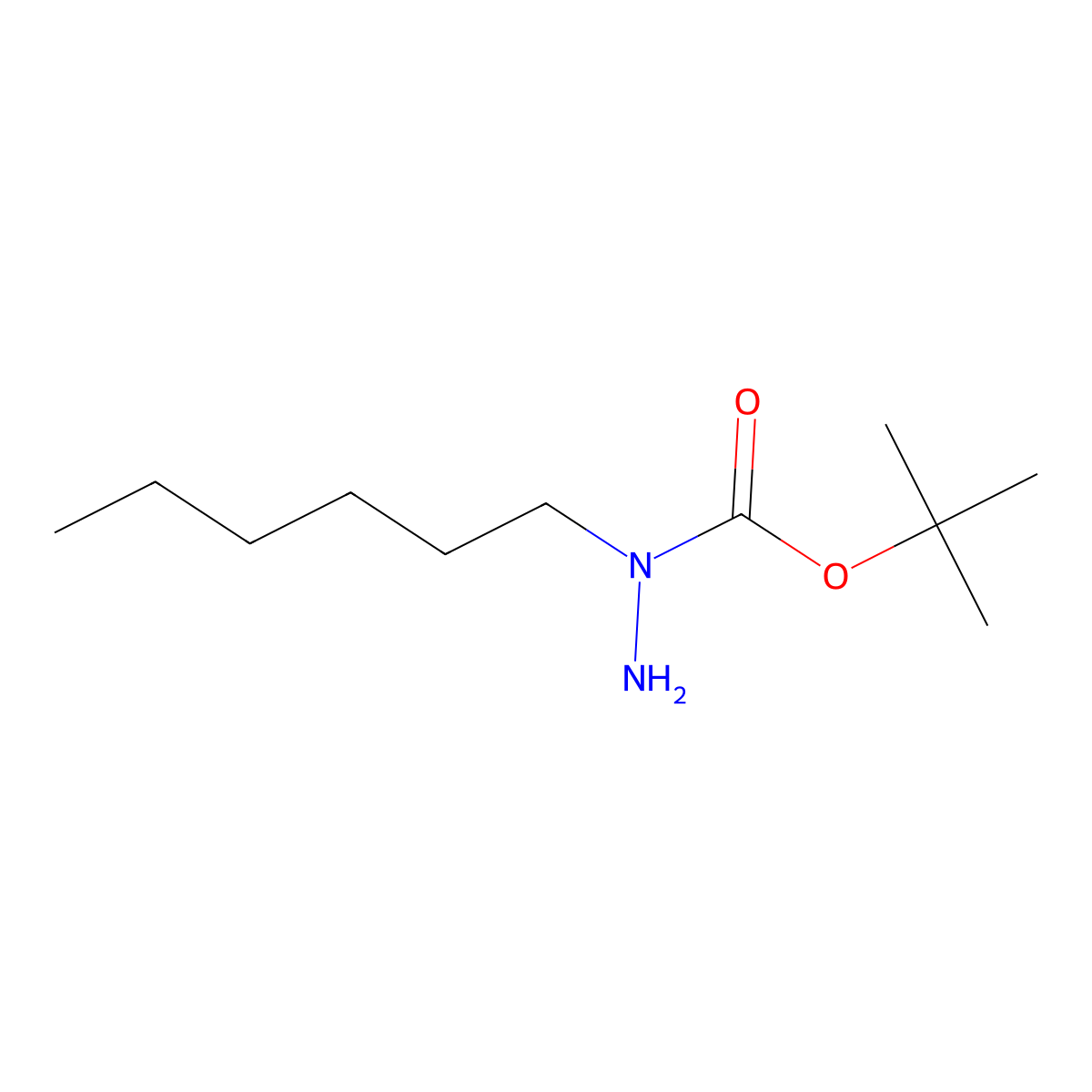 tert-Butyl 1-hexylhydrazine-1-carboxylate molecular structure, CAS 259870-73-0