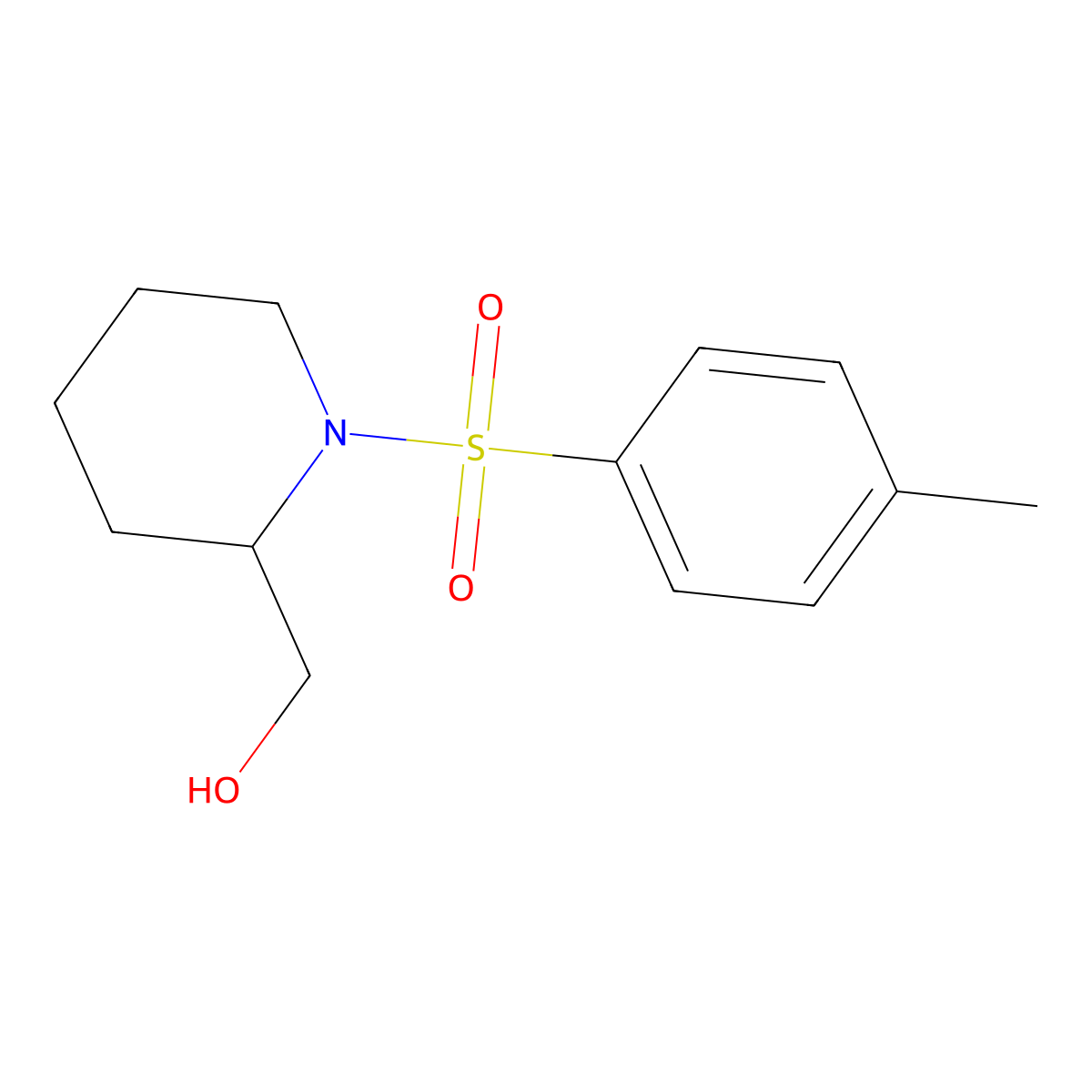 (1-Tosylpiperidin-2-yl)methanol molecular structure, CAS 259874-95-8