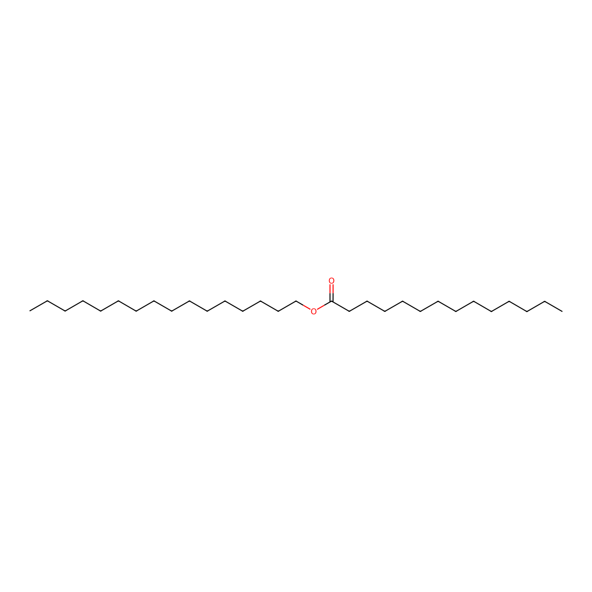 Cetyl Myristate molecular structure, CAS 2599-01-1