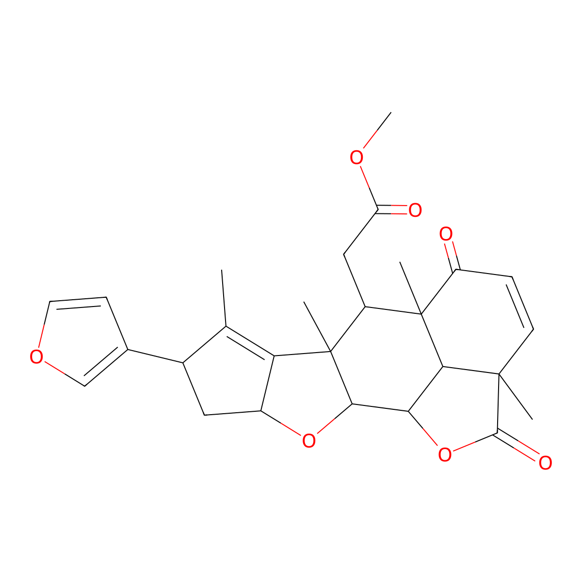 Nimbolide molecular structure, CAS 25990-37-8