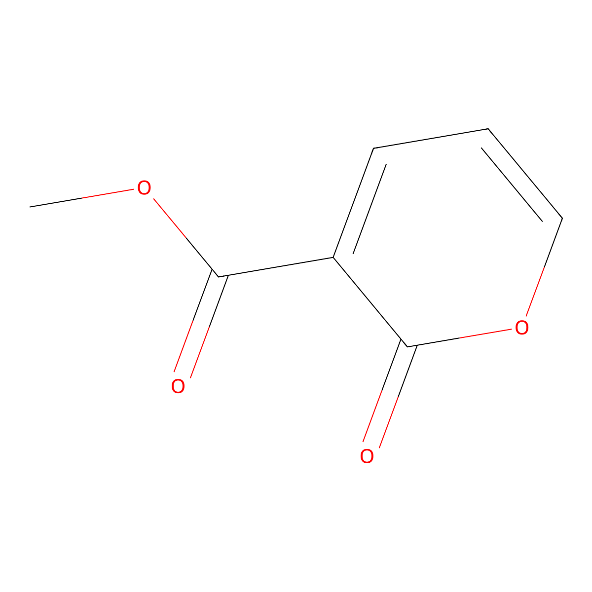 Methyl 2-oxo-2H-pyran-3-carboxylate molecular structure, CAS 25991-27-9