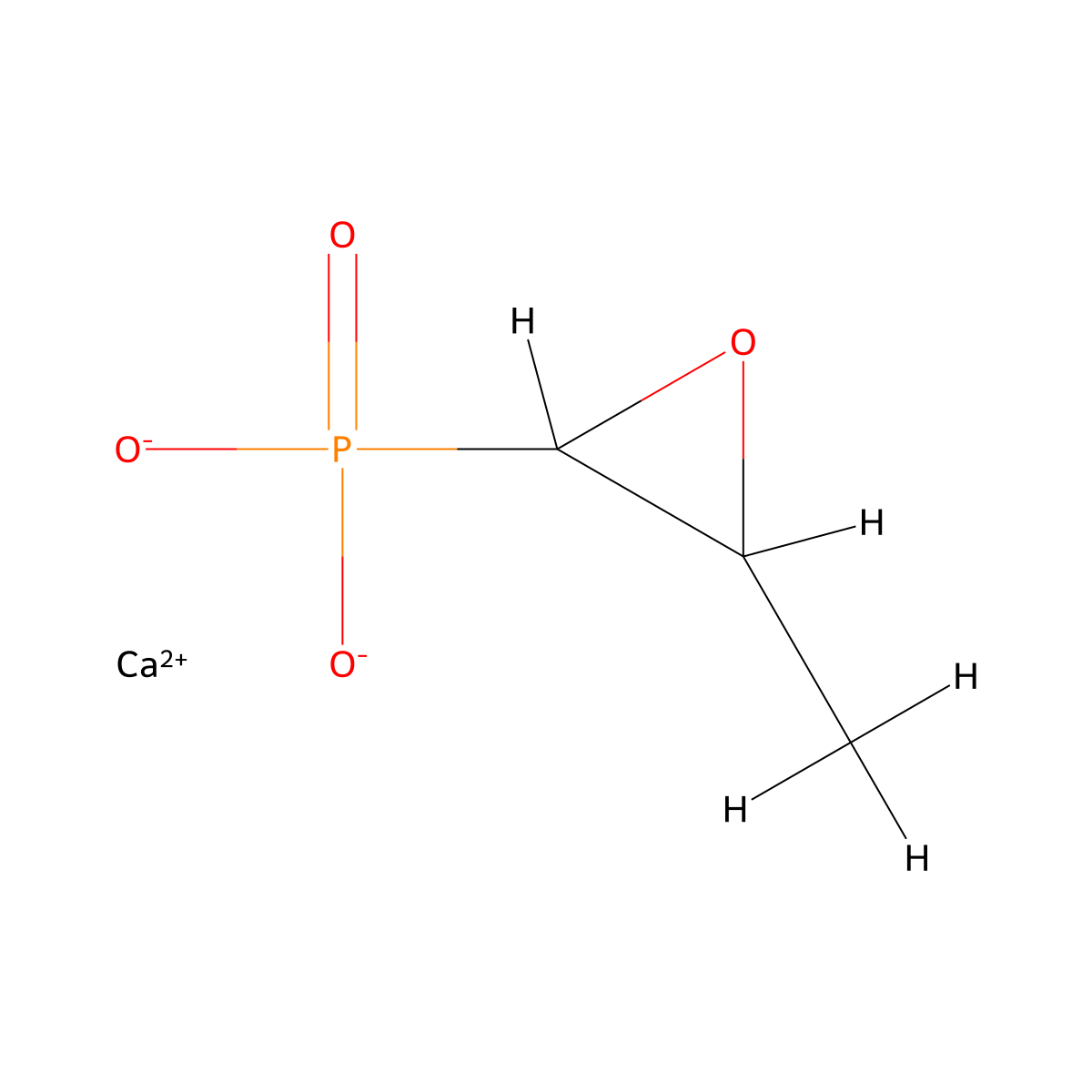 Calcium (3-methyloxiran-2-yl)phosphonate molecular structure, CAS 25992-22-7