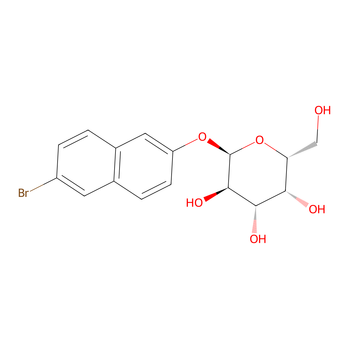 6-Bromo-2-naphthyl-alpha-D-galactopyranoside molecular structure, CAS 25997-59-5