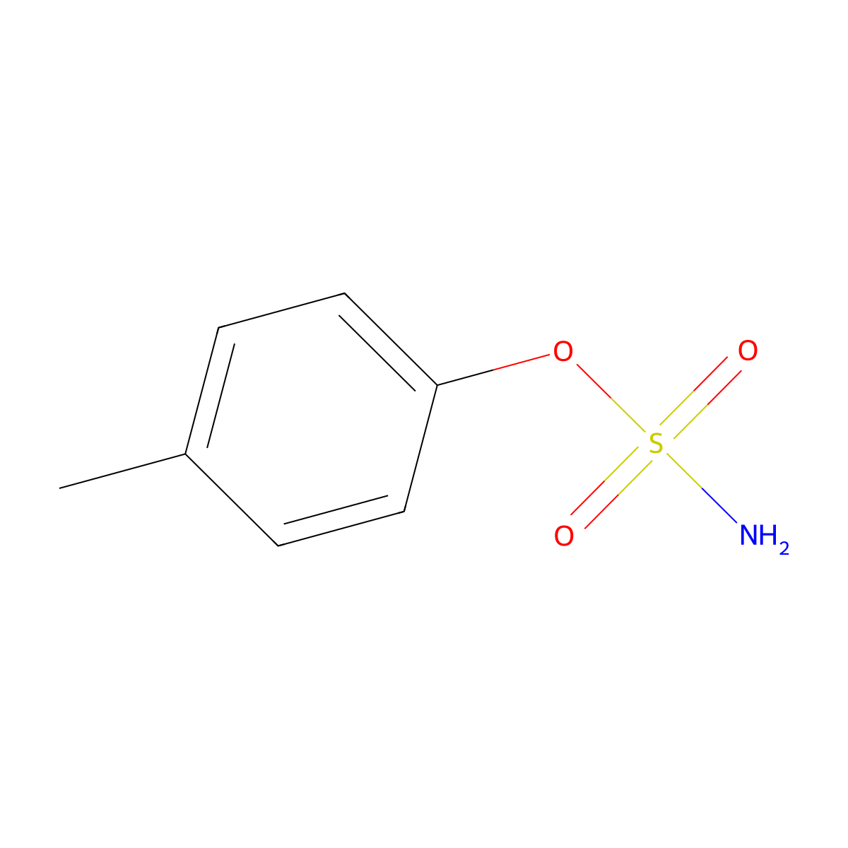 4-Methylphenyl sulfamate molecular structure, CAS 25998-90-7
