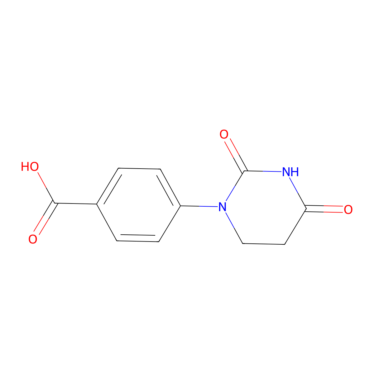 4-(2,4-Dioxotetrahydropyrimidin-1(2H)-YL)benzoic acid molecular structure, CAS 2599846-40-7