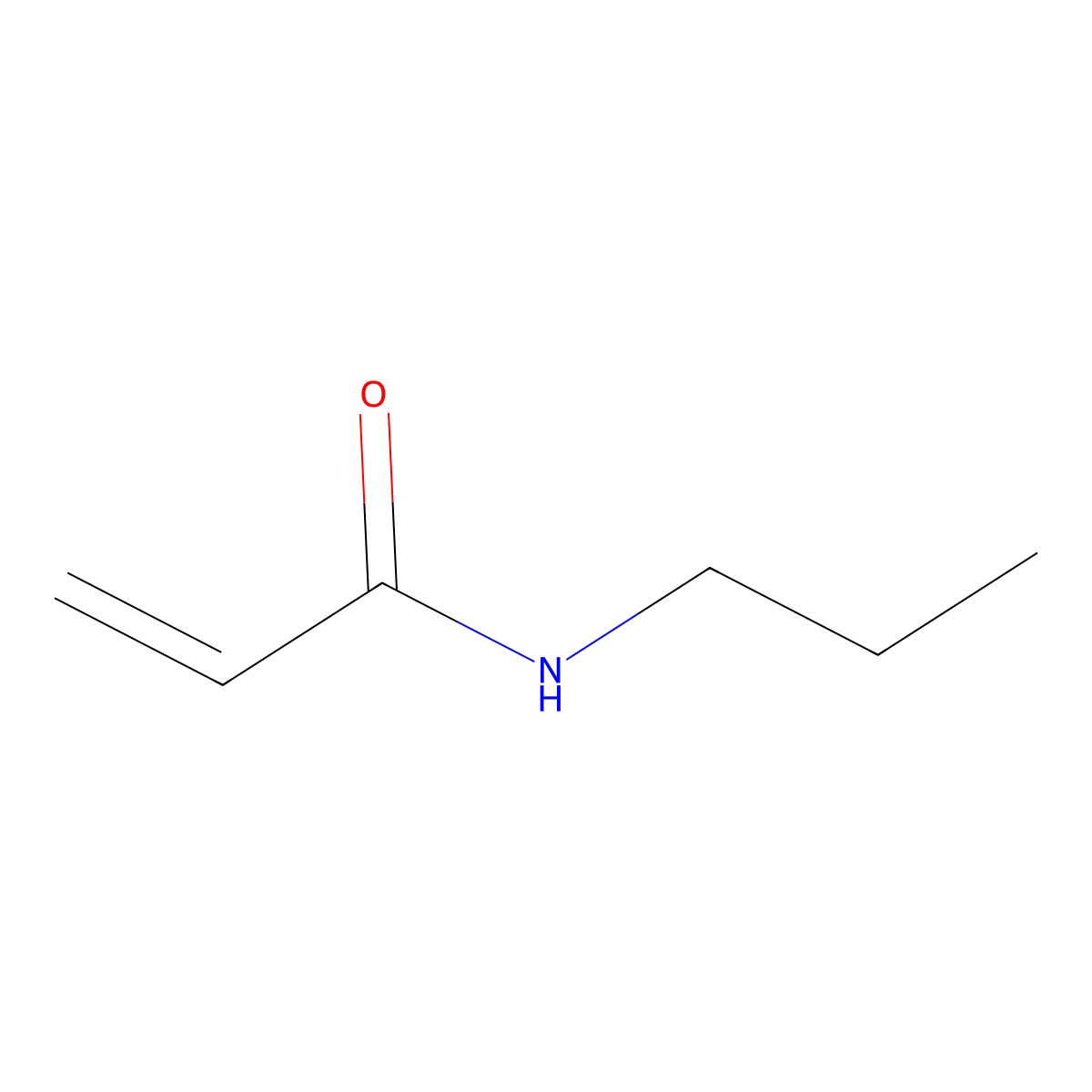 N-(n-Propyl) acrylamide molecular structure, CAS 25999-13-7