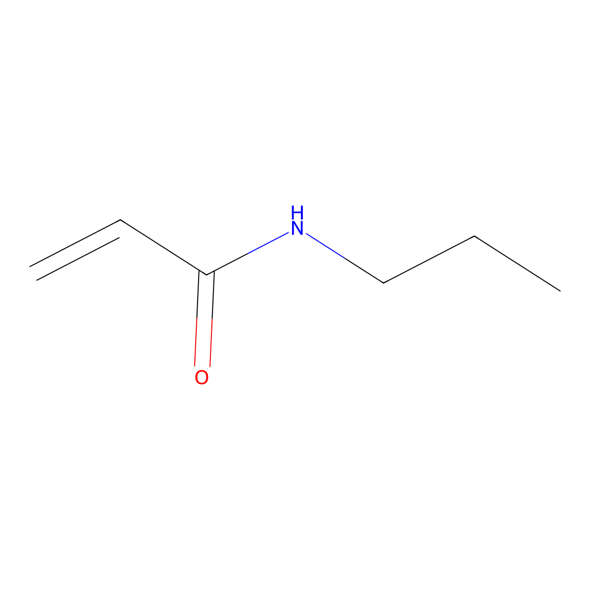 N-(n-Propyl) acrylamide molecular structure, CAS 25999-13-7