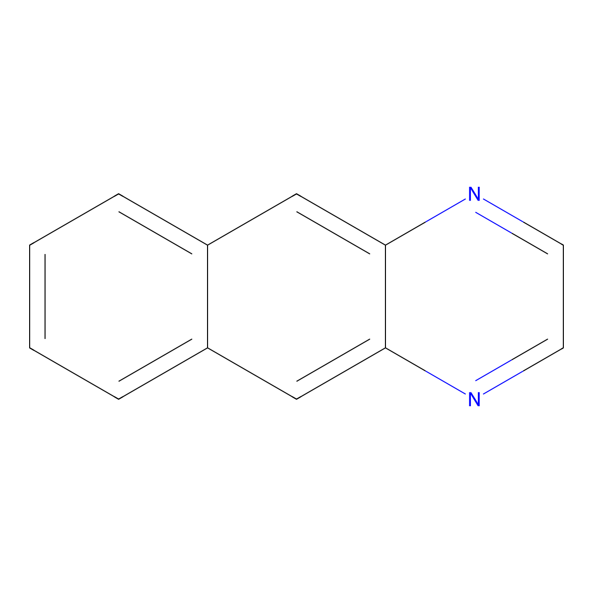 Benzo(g)quinoxaline molecular structure, CAS 260-50-4