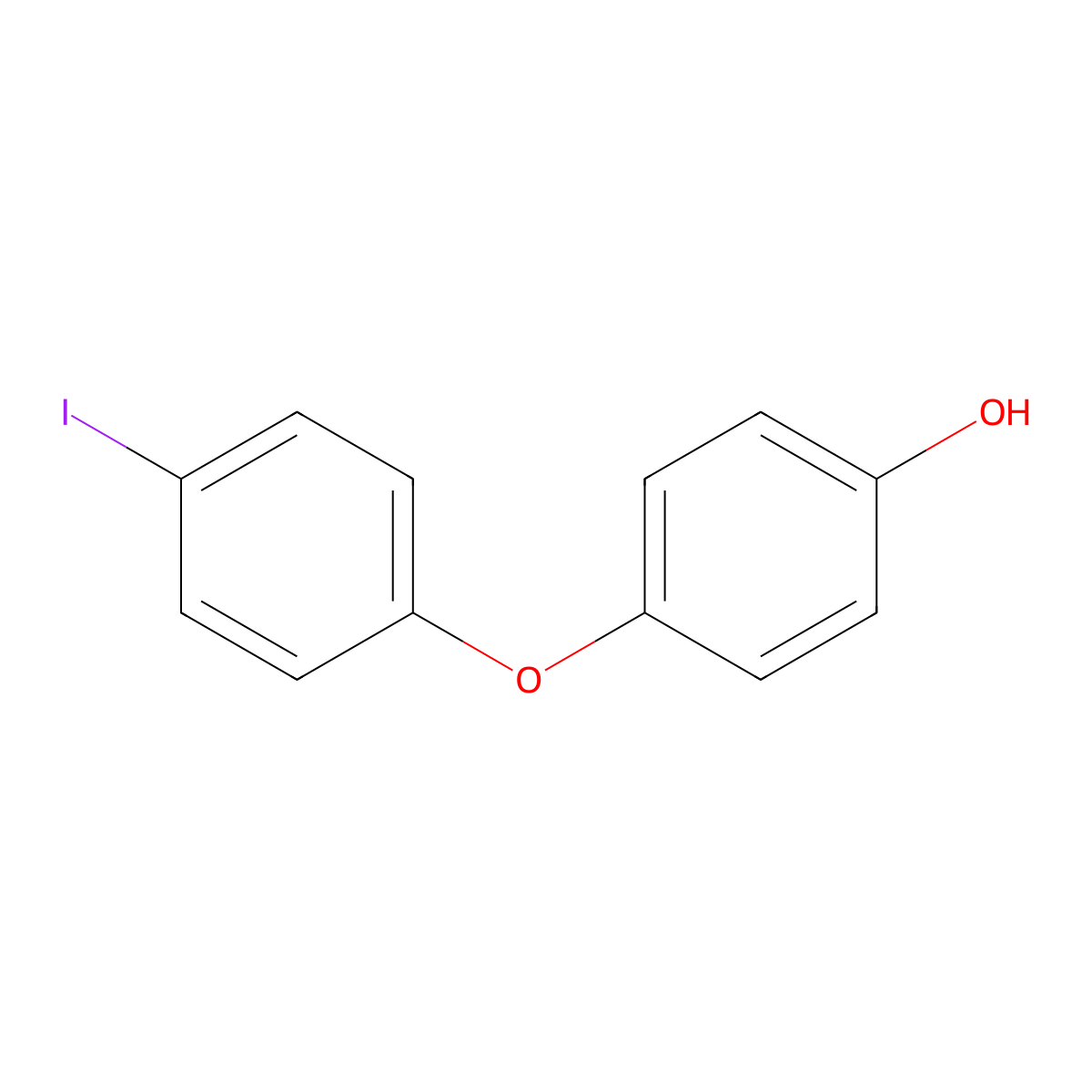4-(4-Iodophenoxy)-phenol molecular structure, CAS 26002-35-7