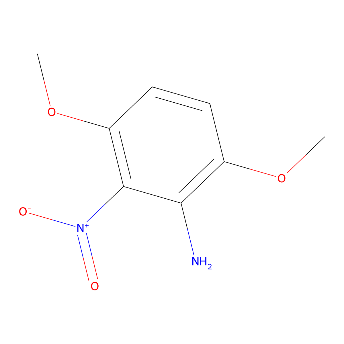 3,6-Dimethoxy-2-nitroaniline molecular structure, CAS 26002-57-3