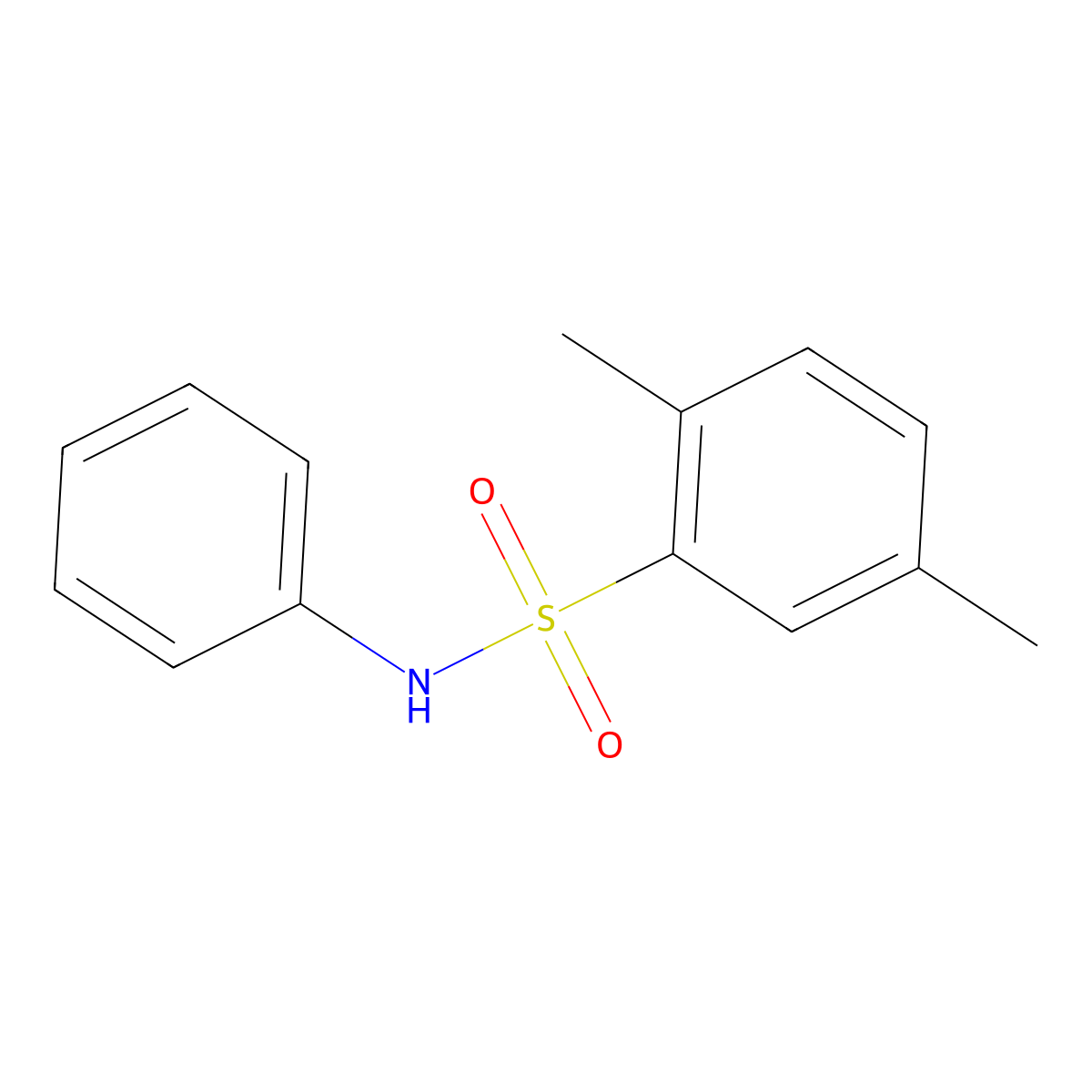2,5-dimethyl-N-phenylbenzenesulfonamide molecular structure, CAS 26004-47-7