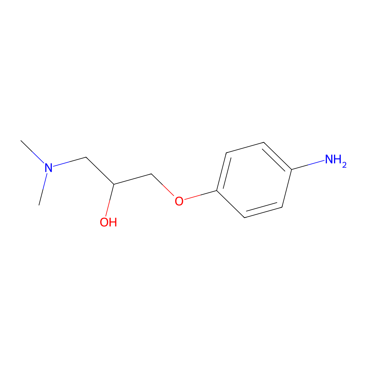 1-(4-Aminophenoxy)-3-(dimethylamino)propan-2-ol molecular structure, CAS 260045-60-1