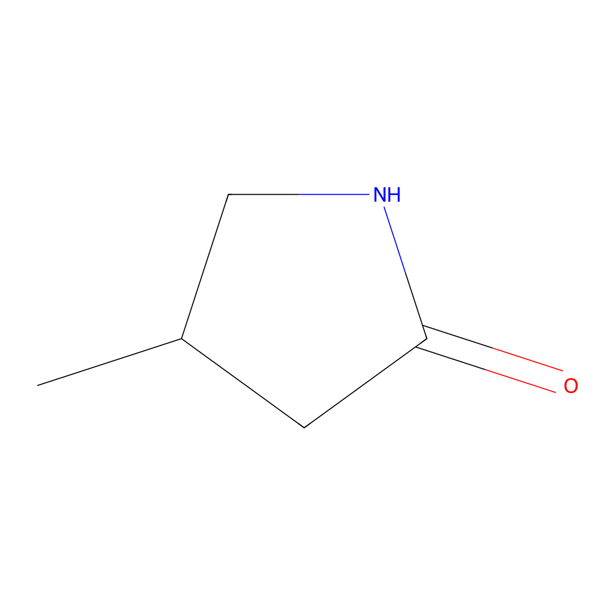 (R)-4-Methylpyrrolidin-2-one molecular structure, CAS 260061-31-2
