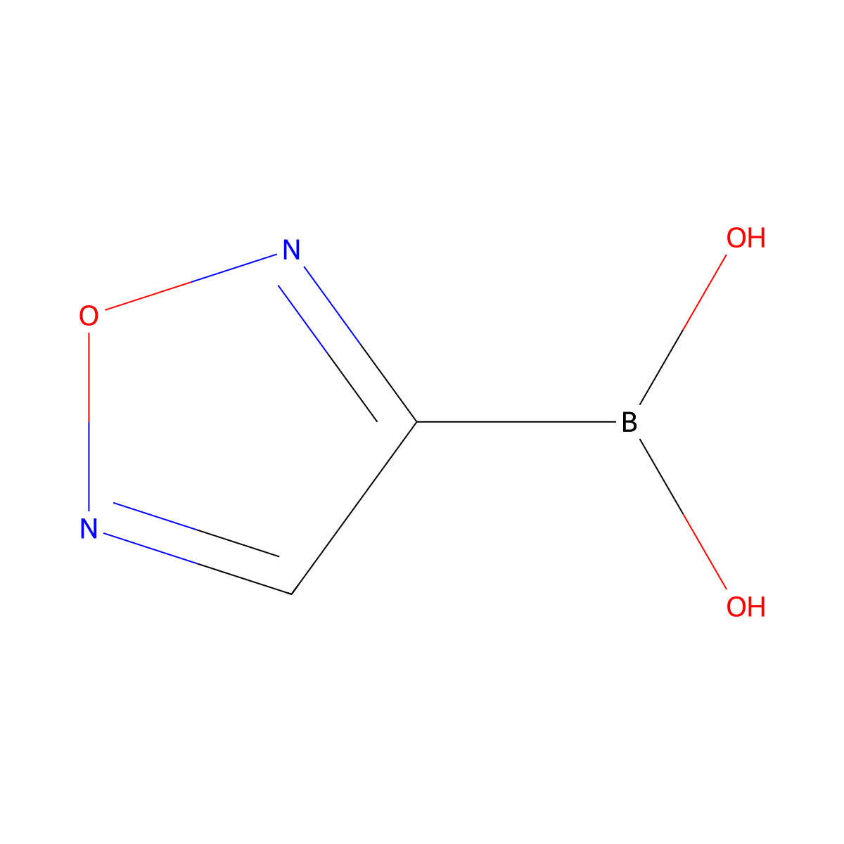 (1,2,5-Oxadiazol-3-yl)boronic acid molecular structure, CAS 2600704-99-0