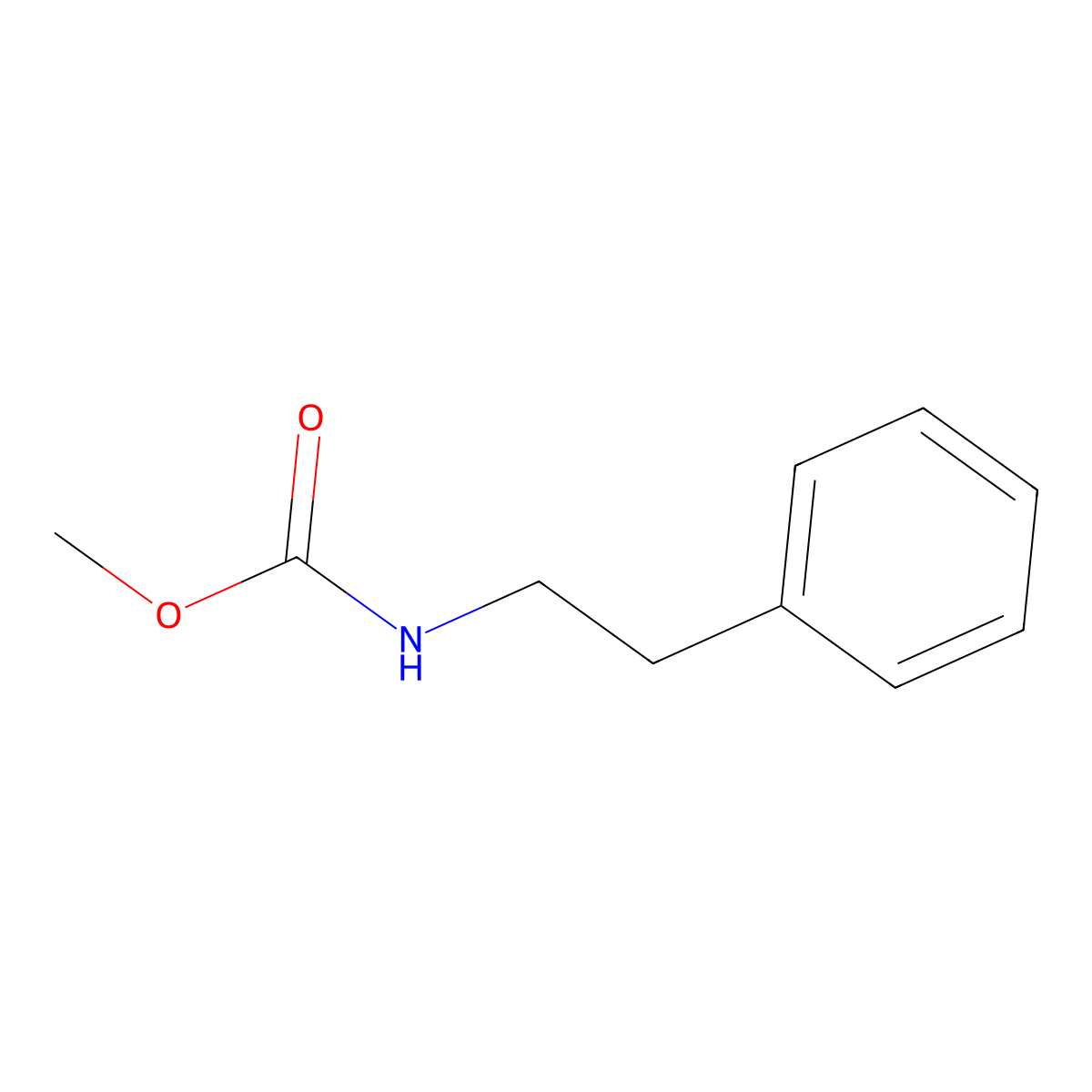 Methyl phenethylcarbamate molecular structure, CAS 26011-68-7