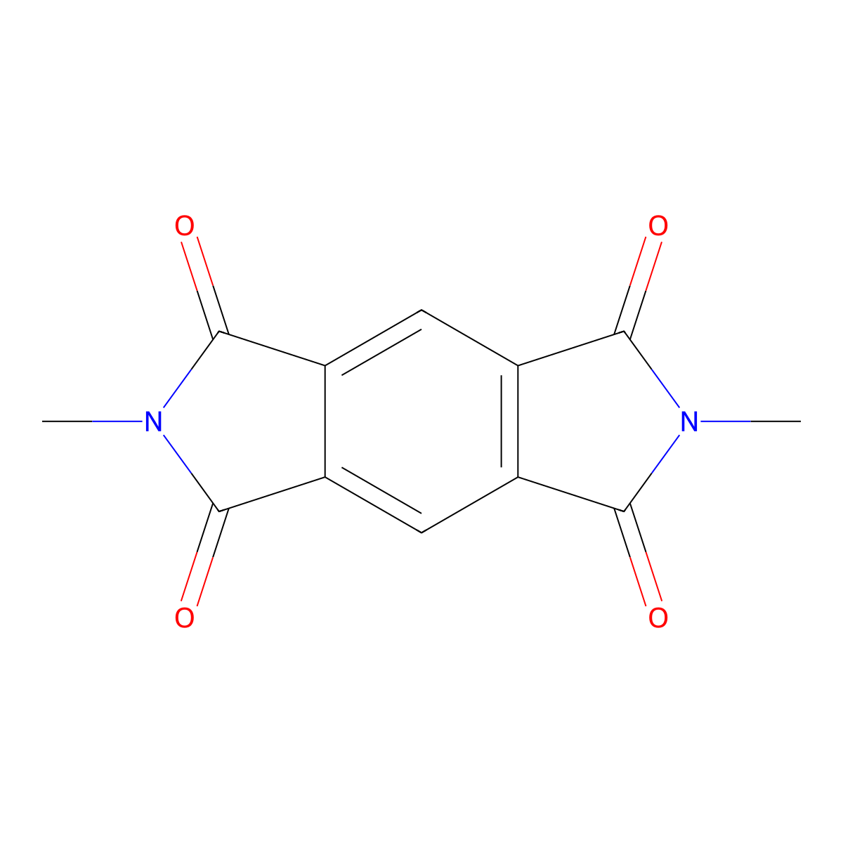 2,6-Dimethyl-1H,2H,3H,5H,6H,7H-pyrrolo[3,4-F]isoindole-1,3,5,7-tetrone molecular structure, CAS 26011-79-0