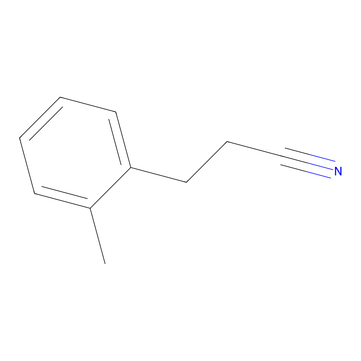 3-(2-Methylphenyl)propanenitrile molecular structure, CAS 26016-32-0