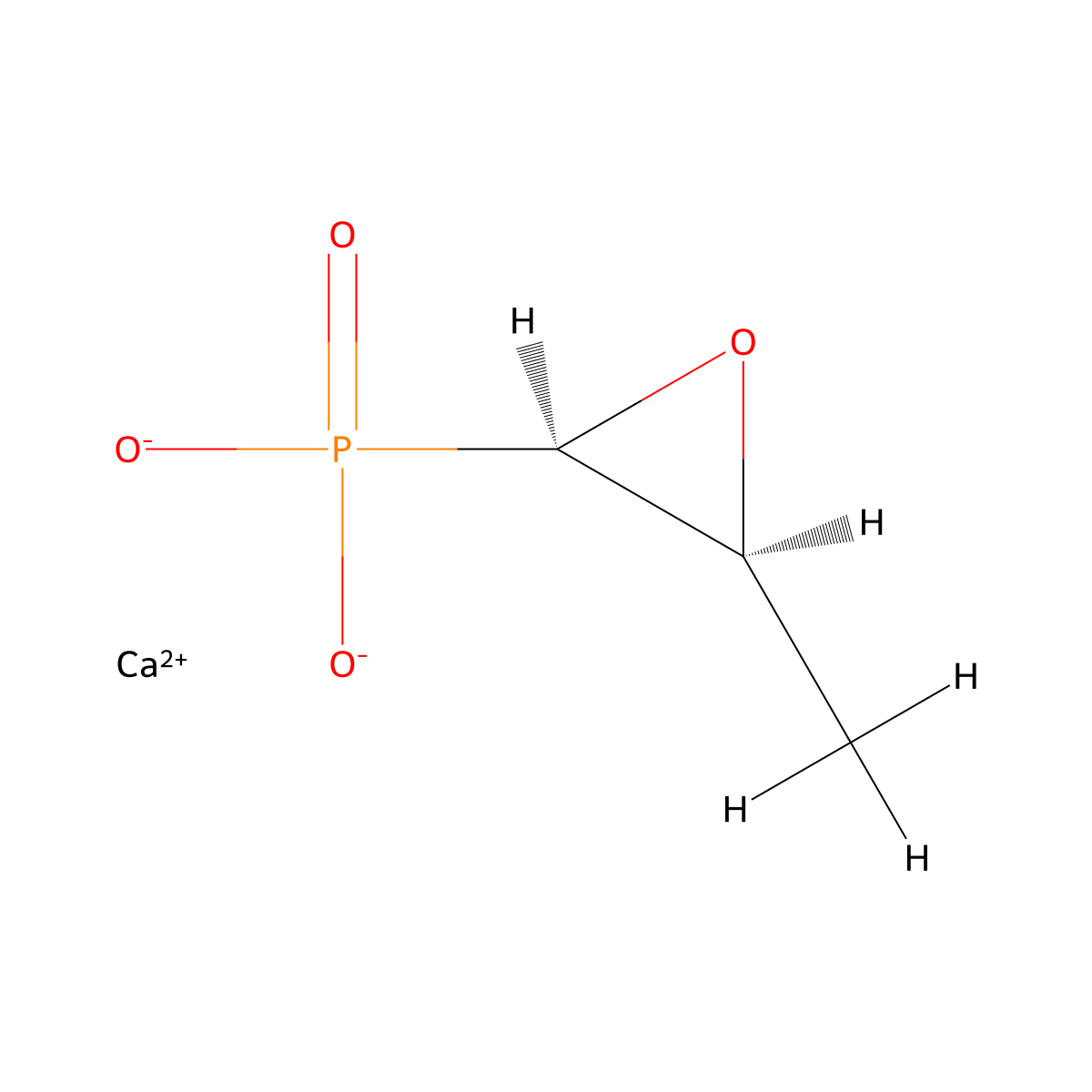 Fosfomycin calcium molecular structure, CAS 26016-98-8