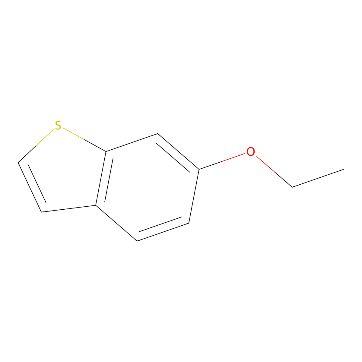 1-Benzothiophen-6-yl ethyl ether molecular structure, CAS 26018-78-0