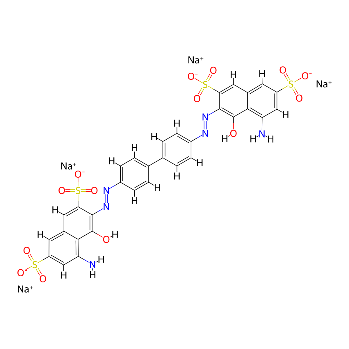 C.I. Direct Blue 6 molecular structure, CAS 2602-46-2