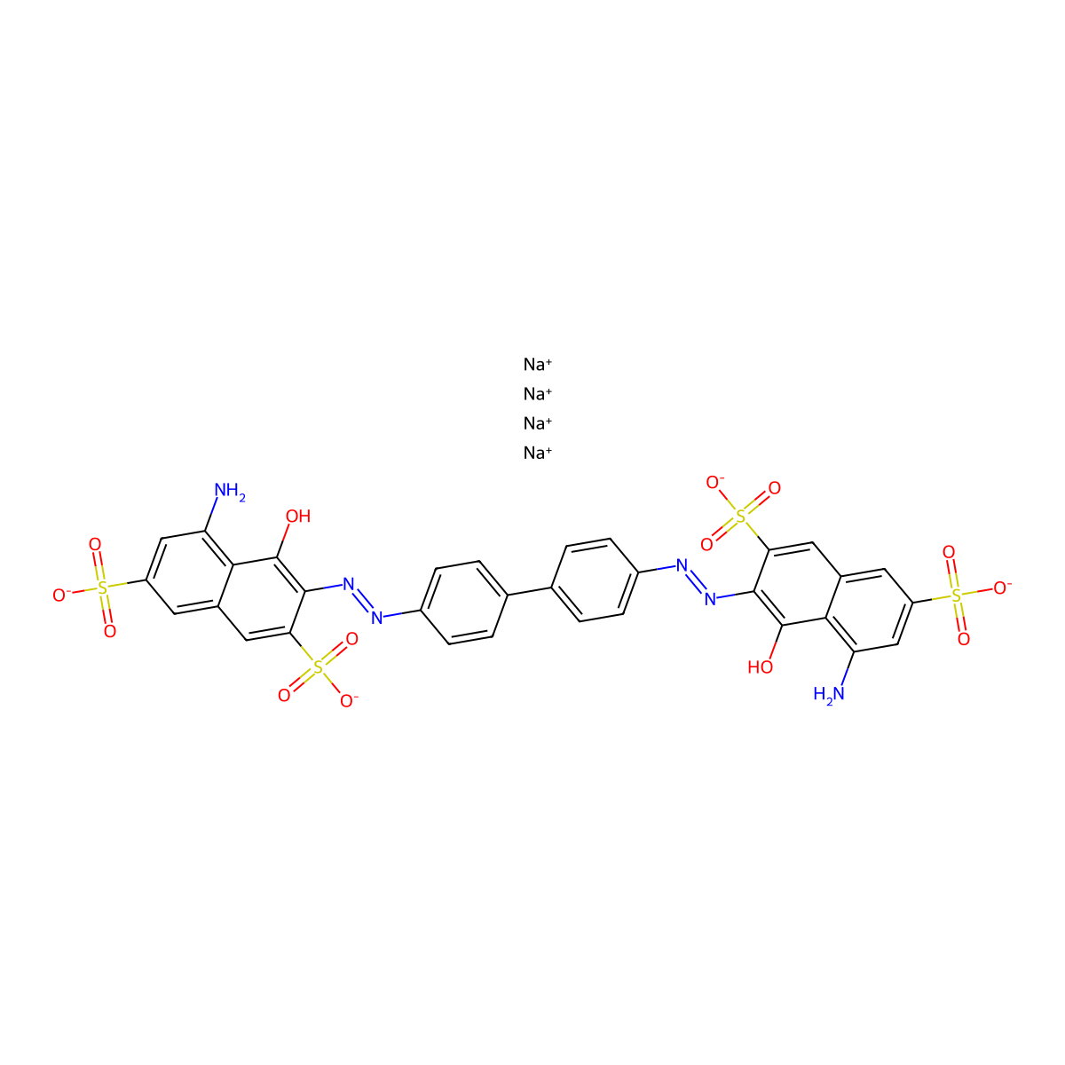 C.I. Direct Blue 6 molecular structure, CAS 2602-46-2