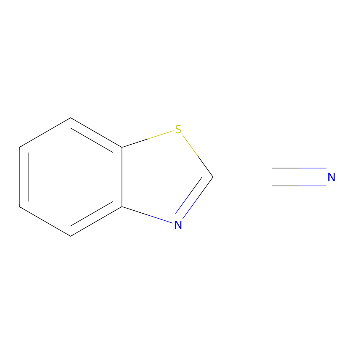 2-Cyanobenzothiazole molecular structure, CAS 2602-85-9