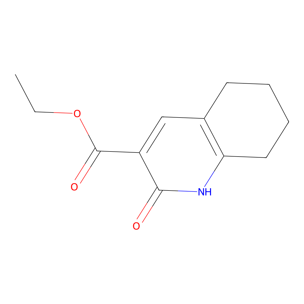 Ethyl 2-hydroxy-5,6,7,8-tetrahydroquinoline-3-carboxylate molecular structure, CAS 260247-92-5