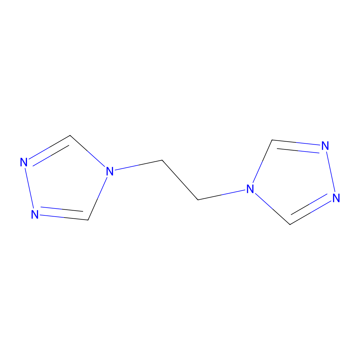 1,2-Di(4H-1,2,4-triazol-4-yl)ethane molecular structure, CAS 260251-70-5